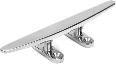 Dailygoods- Boot Cleat Roestvrijstalen - Draagbare Bootaccessoires - Stevig/duurzaam - Voor Touw/Kayak/Vlot - 20 cm - Compacte Vorm - Afmeerhaak