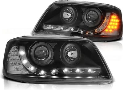 Koplampen met parkeerlicht VW T5 04 03-08 09 ZWART