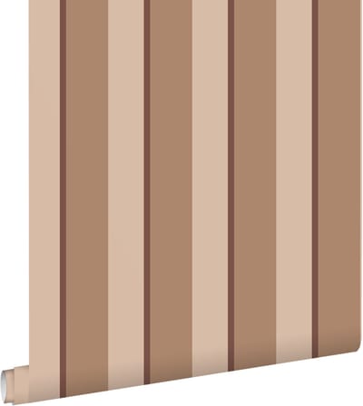 ESTAhome behang strepen bruin - 50 x 900 cm - 131909