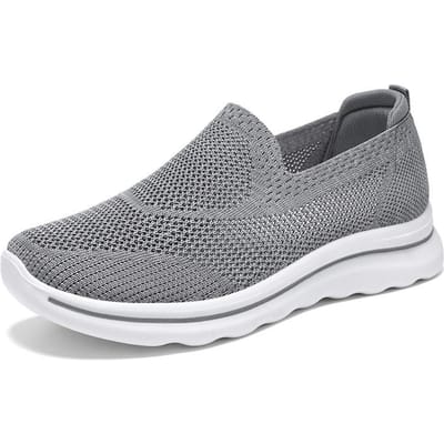 Lente Damesschoenen Casual Schoenen voor Middelbare Leeftijd en Ouderen Ademend Lichtgewicht Zachte Zool Moeder Schoenen Schoenen voor Ouden 44 gray