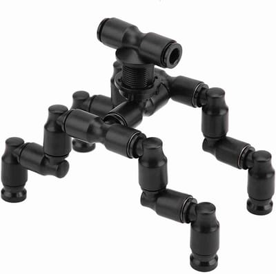 Mist Sprinkler - Vernevelaar Terrarium - Luchtvochtigheid Verhoging - 360 Graden Draaibaar - 15 x 10 x 3 cm - Zwart