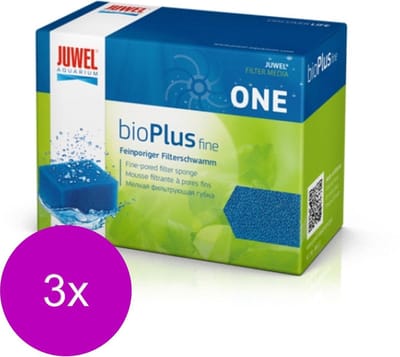 Juwel Bioplus Fine One - Filtermateriaal - 3 x Blauw 2 stuks