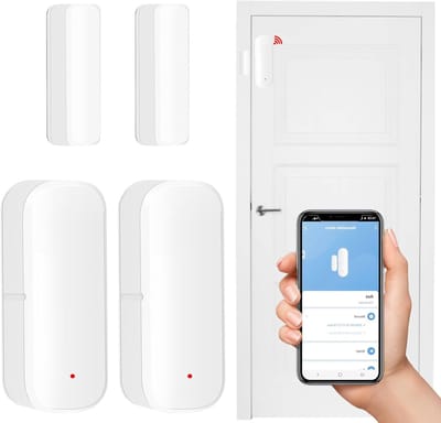 Draadloze Deursensor met WiFi en Alarmfunctie voor Veiligheid in Huis, Schuur of Garage