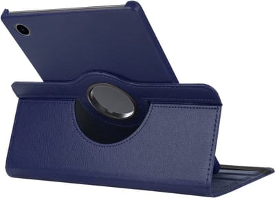 Arara Hoes Geschikt voor iPad 2022 hoes (10.9 inch) 10e generatie draaibaar bookcase - Donkerblauw