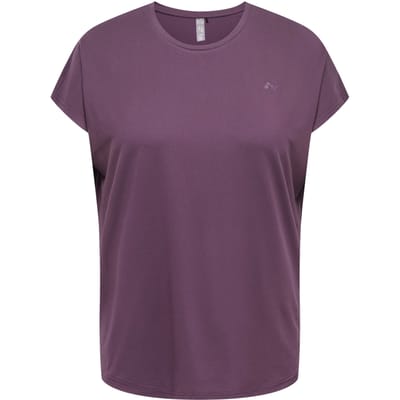 ONLY PLAY CURVY AUBREE SS BAT LOOSE TEE CUR NOOS Plum Perfect 15185301 plum per