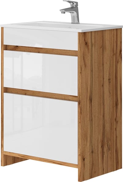 Vicco Badkamermeubelset Detmold, Goudkleurig Eiken, 2-delig