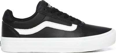 Vans Ward Deluxe Dames Sneakers - (Tumble) Black/White