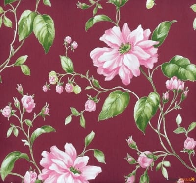 Astoria Marburg groen roze bloemen vlies 53741 behang