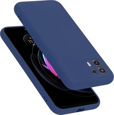 Cadorabo Hoesje geschikt voor Motorola EDGE 20 LITE / FUSION in LIQUID BLAUW - Beschermhoes gemaakt van flexibel TPU silicone Case Cover