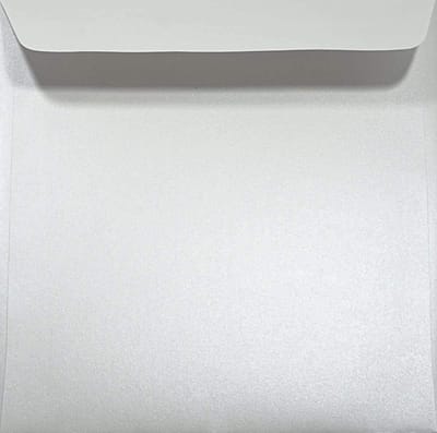 500 Parel Witte Vierkante Enveloppen 170x170mm Rechthoekige Flap Voor Kaarten