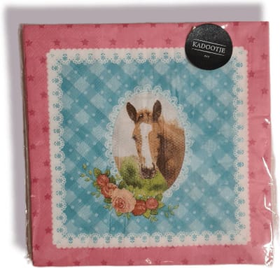 Papieren servetten – Paard 20 st - 33 x 33 cm