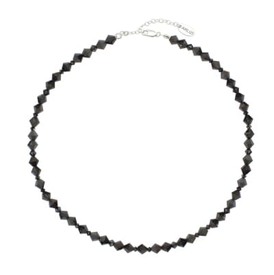 ARLIZI 2164 Ketting antraciet Swarovski kristal - sterling zilver - 45 cm