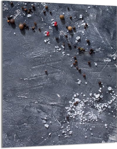 TMK ArtDeko - Glazen Snijplank - 40x52 cm - Sierlijke Bescherming - Slate Motief