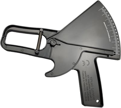 Huidplooicalipers - Meetinstrument Lichaam - Fitness Voortgang - Stabiele Druk - 0-88mm - Wit