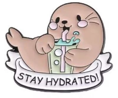 Pin Broche - enamel pin - kledingspeld - Hydrated otter