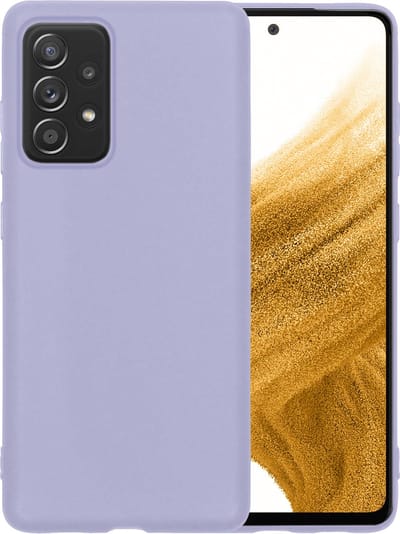 Hoesje - Geschikt voor Samsung Galaxy A53 - Sterk & Shockproof - Hoes Cover - Siliconen Case - Telefoonhoesjes - Lila