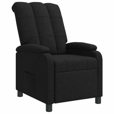 vidaXL - Recliner - Zwart - Stof