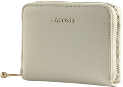 LACOSTE portemonnee Zip Coin Wallet Farine wit