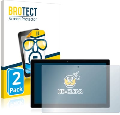 BROTECT - Screenprotector voor Wortmann Terra Pad 1162 N4120 W11 Pro - Folie Beschermfolie transparant 2 Stuks