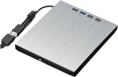 Externe CD DVD Drive - Optische Station - Bestanden Archiveren - Snelle USB 3.0 - 8x Snelheid - Zwart