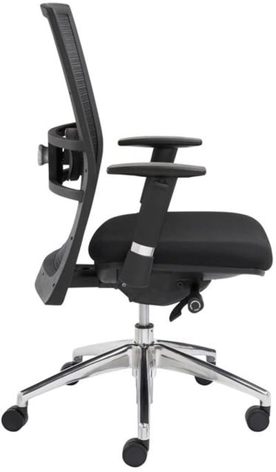 Ergonomische EN-1335 genormeerde bureaustoel 1514 kunststof frame met rug in Wit