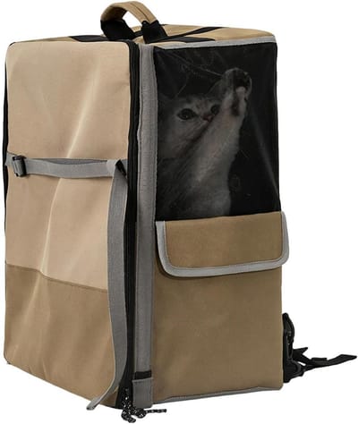 Huisdier autostoel - Reisdrager voor dieren - Veilig reizen - Verstelbaar en wasbaar - 45 x 42 x 3 cm