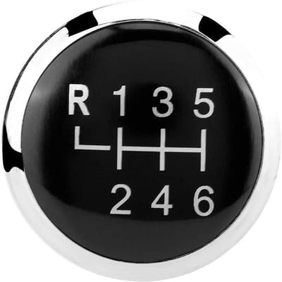 Dailygoods- Versnellingspookknop 6 Versnellingen - Embleem - Perfecte Pasvorm - Stof- en Krasbestendig - Compatibel met T5/T5.1 - Auto-onderdeel - Schakelknop