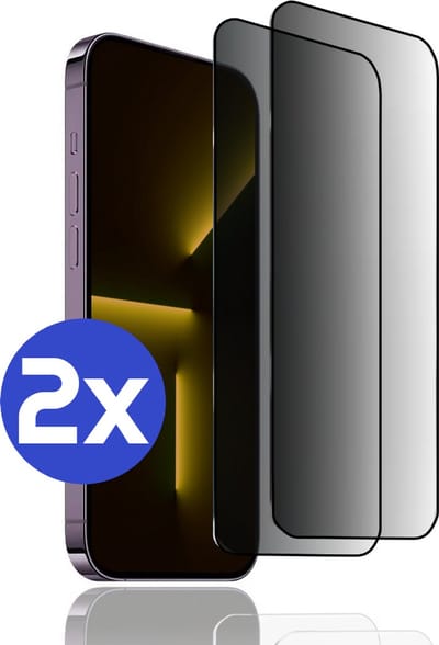 ArmorDrop Privacy Screenprotector Geschikt Voor iPhone 13 Mini - Gehard Glas - 2 Stuks