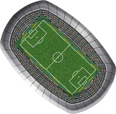 Folat Bordjes soccer party 23 cm 8 stuks