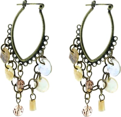 Behave - Oorbellen dames - Schelp kralen retro - Boho festival stijl