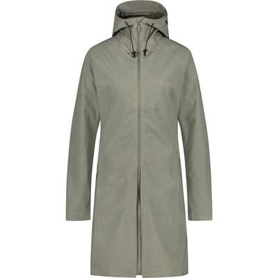 AGU SeQ Regenjas Dames – 2-in-1 Jas & Poncho – Waterdicht & Winddicht – Getailleerde Pasvorm – Groen - L