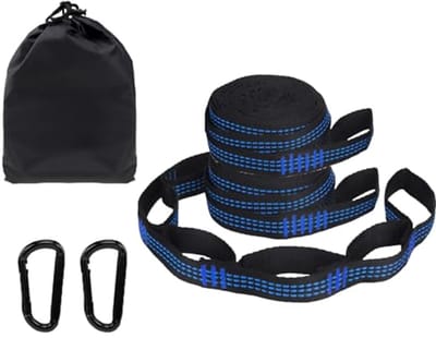 Hammock Hanging Attachment Set of 2 with Carabiner Hooks
