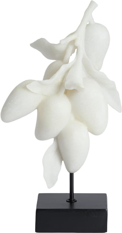 Light&living Ornament op voet 23,5x15x43,5 cm MANGO crème+zwart