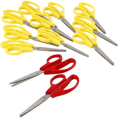 Kinderscharen, L: 12,5 cm, rond, rechts- & linkshandig, 12 stuk/ 1 doos
