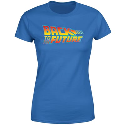 Back To The Future Classic Logo Women's T-Shirt - Blue - S