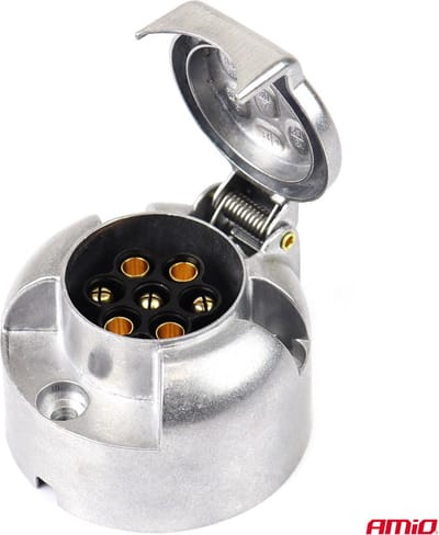 Trekhaak stekker 7 polig - stekkerdoos 7 pins - Aluminium