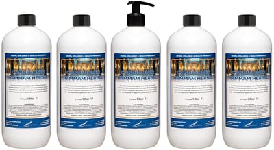Hairconditioner Hammam Herbal 1 liter met zwarte pomp - set van 5 stuks