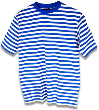 Dorustrui korte mouw - Blauw-wit - 128-140