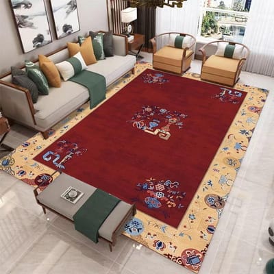 Bloementapijt in Chinese stijl voor woonkamer huisdecoratie sofa vloerkleden antislip slaapkamerkleed wasbare deurmat 50x80cm
