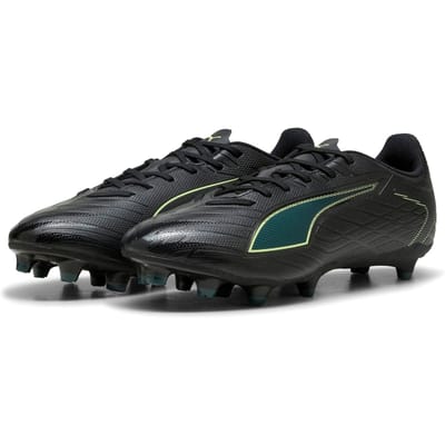 PUMA ULTRA 6 PLAY FG/AG Unisex Sportschoenen - PUMA Black-Fizzy Light-Green Terrain