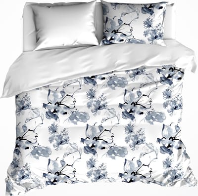 De Witte Lietaer Dekbedovertrek Katoen Satijn Quill - Lits Jumeaux - 240 x 220 cm - Wit
