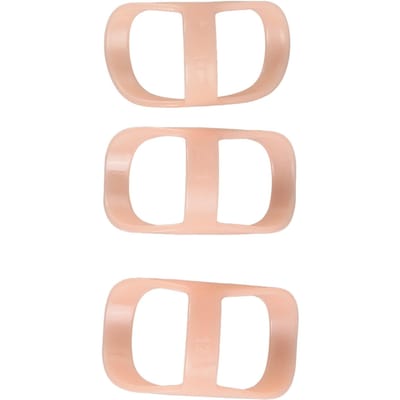3 Pièces Attelle de Doigt Support Léger en Plastique Protection pour Troubles du Doigt 10 11 12 beige