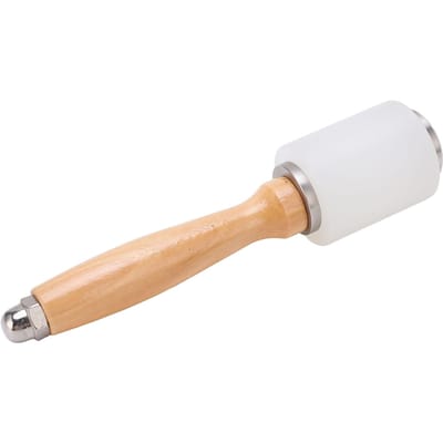 Lederen Snijhamer DIY Handgemaakte Lederen Nylon Hamer met Houten Handvat Nylon Hamer Lederen Mal voor Lederwinkel white