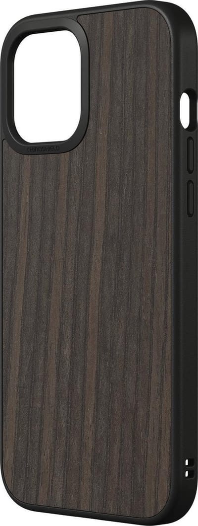 Apple iPhone 12 Pro Max Hoesje - Rhinoshield - SolidSuit Serie - Hard Kunststof Backcover - Oak Black - Hoesje Geschikt Voor Apple iPhone 12 Pro Max