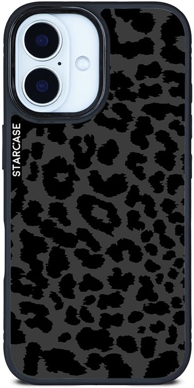 iPhone 16 hoesje - magsafe hoesje / Starcase Black Panter Print / iPhone hoesje met Magsafe