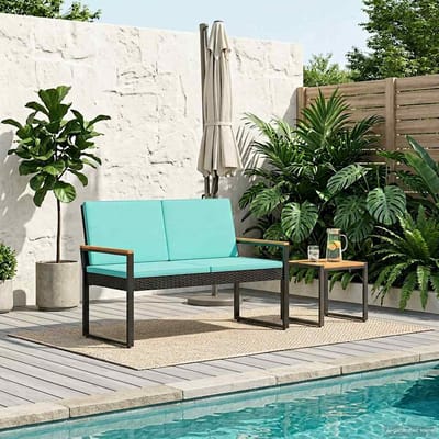 vidaXL - Tuinbank - 2 - -Seater - 107 - x - 61 - x - 80 - cm - poly - rattan - Rechthoekig