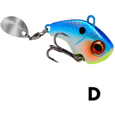 1Pcs Jig Rotatif Métal VIB Cuillère Spinner Leurres De Pêche Vibration Appât Dur Pour Bar Brochet Hiver Pêche Sur Glace Matériel 10g 25mm