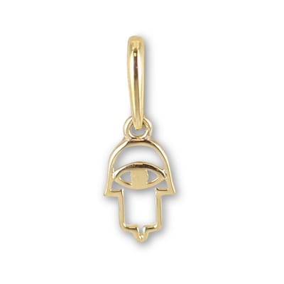 New Bling 9NBSAM-G220141 Gouden Hangertje -Dames - Fatima Handje - 7 x 4,75 mm - 14 Karaat - Goud
