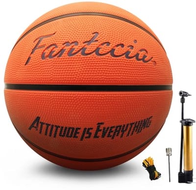 Basketbal Maat 7 van Rubber met Pomp - Voor Jongeren en Ideaal voor Binnen & Buiten