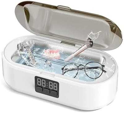 Ultrasone Reiniger - Sieraden Reiniger - Dieptereiniging Voorwerpen - 3 Timerstanden - 700ML Tank - Zilver